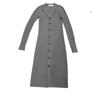 Proenza Schouler Gray Long Sleeve Midi Dress, S